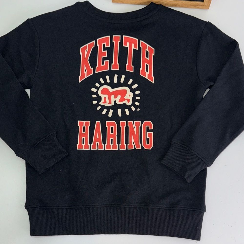 Keith Haring Kids Black Sweater Sz 12/14 NEW